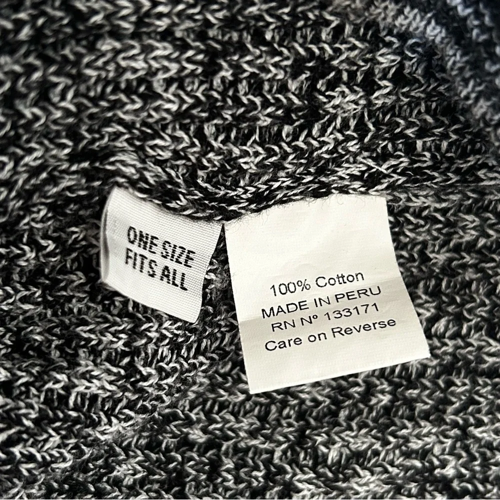 Planet Women’s Black & White Marled Crewneck Sweater